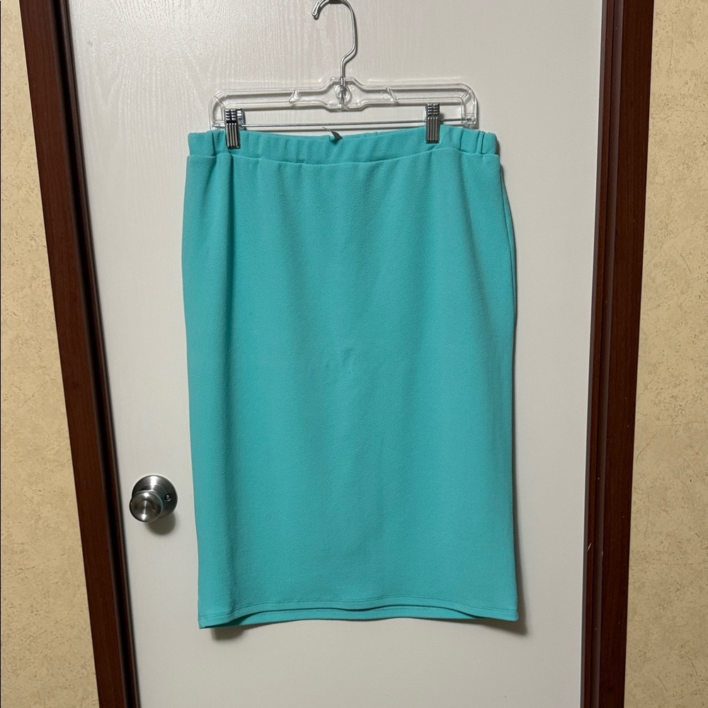 Moa Elegant Turquoise Skirt Size 3X